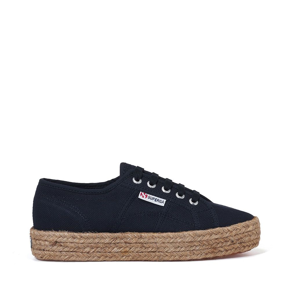 Superga 2730 Rope Blue Platform Sneakers - Women's Sneakers USA | US1320967